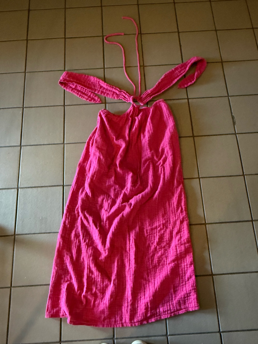 Mara Hoffman Vibrant Hot Pink Maxi Dress